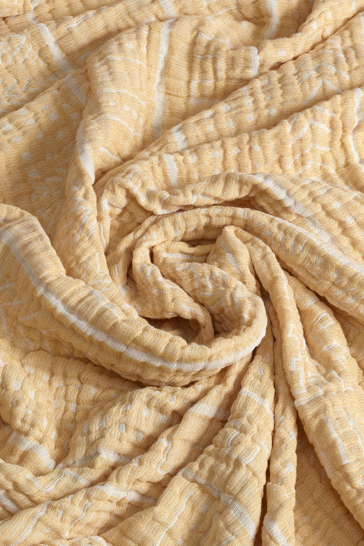 100% Organic Cotton Turkish Throw Blanket; 90" x 77" Bedspread Muslin Light Blankets for Bed or Couch | Indoor or Outdoor Cozy Hand Woven