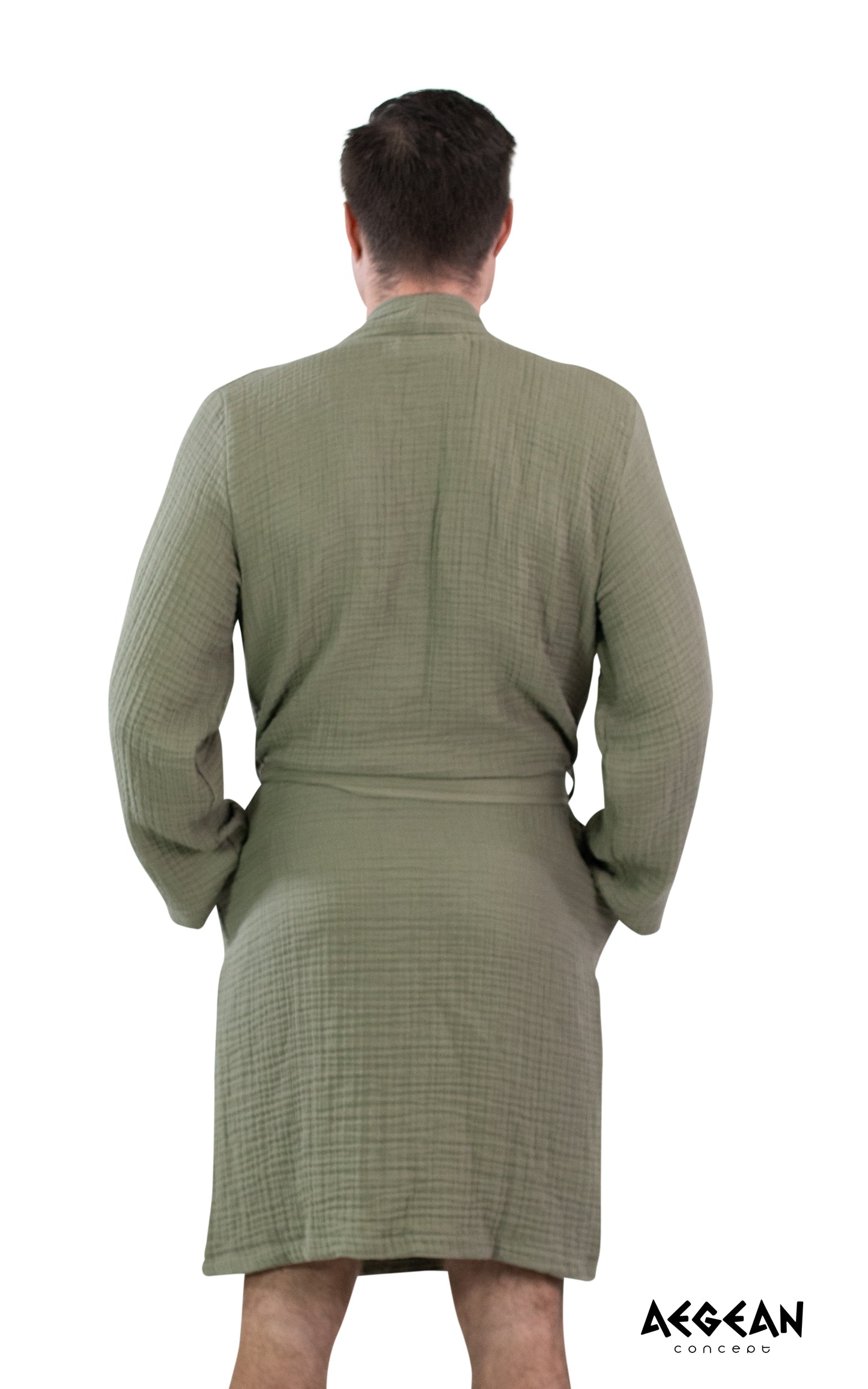 4-Layer Turkish Muslin Cotton Bathrobe – Ultra Soft, Lightweight & Quick Dry