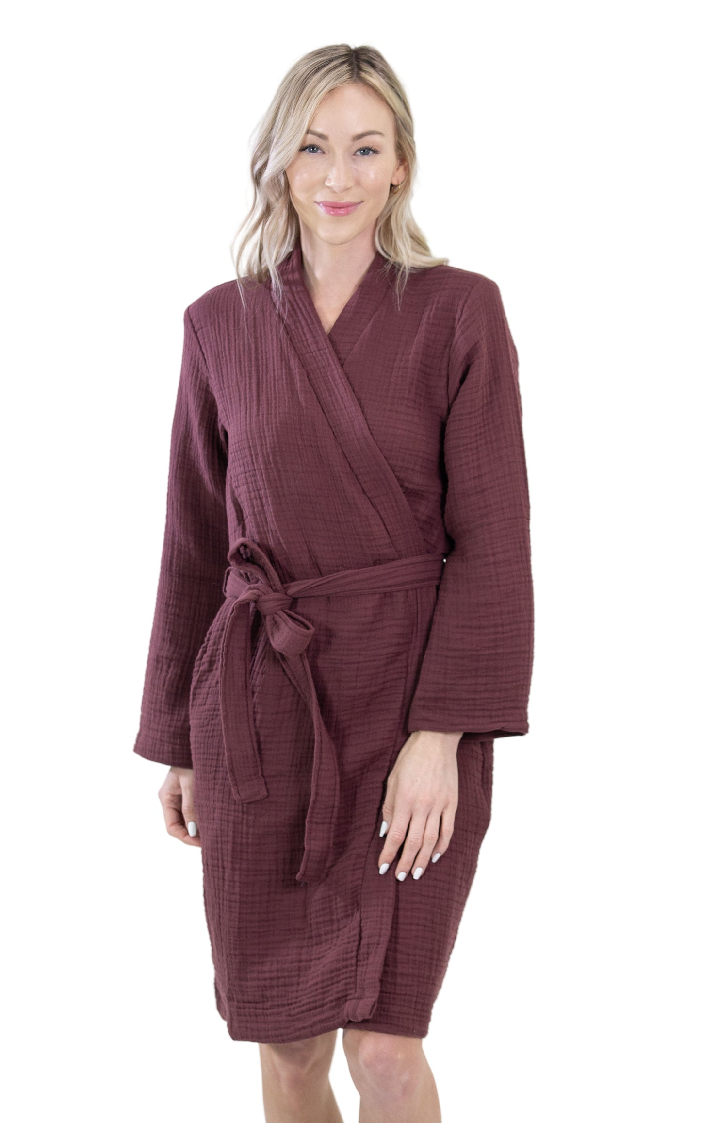4-Layer Turkish Muslin Cotton Bathrobe – Ultra Soft, Lightweight & Quick Dry